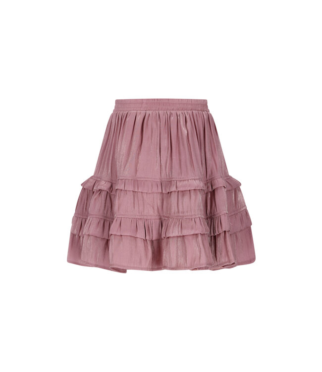 Le Chic winter rok meisjes - roze - Thasmin - silky, ruffle