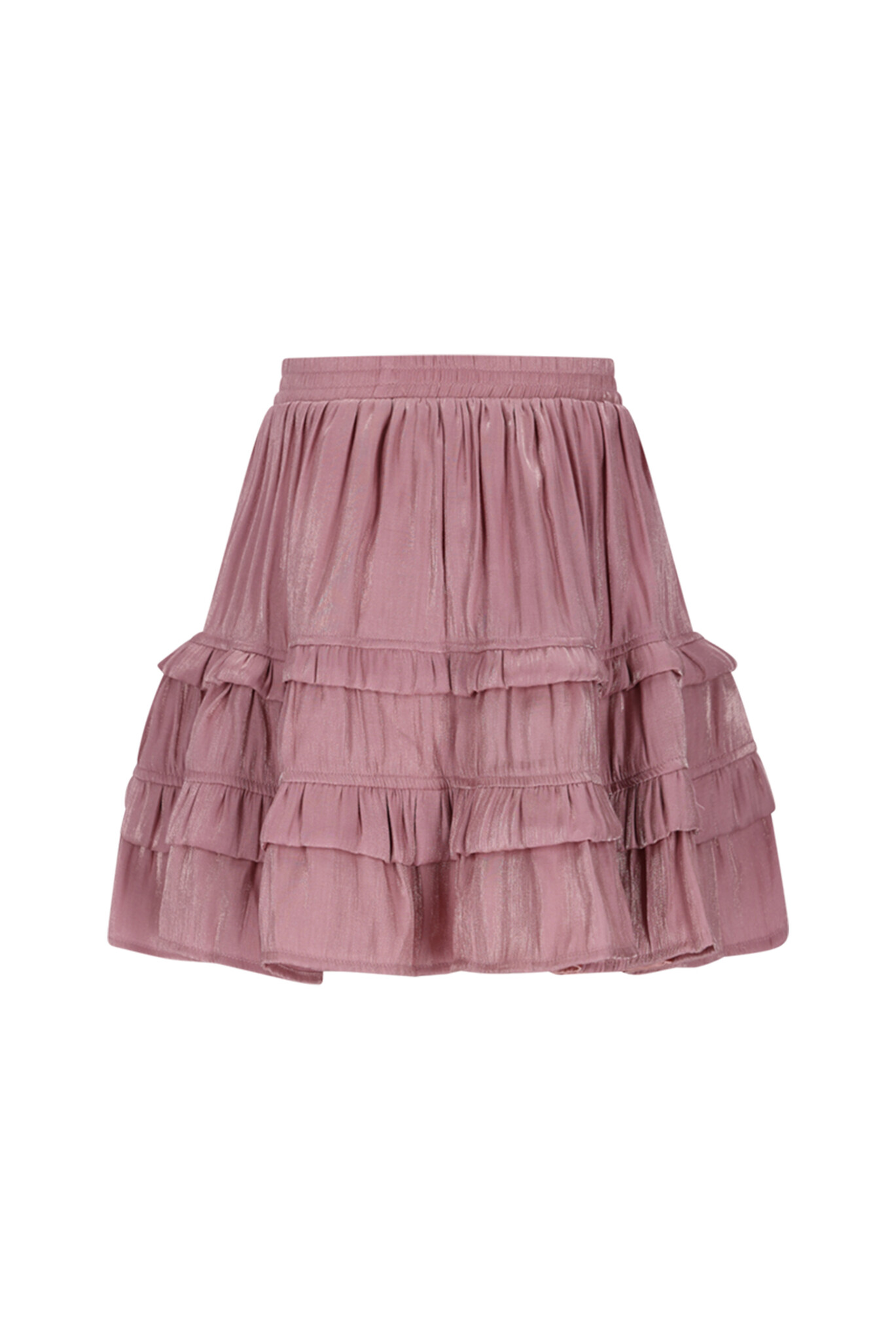 Le Chic winter rok meisjes - roze - Thasmin - silky, ruffle afbeelding