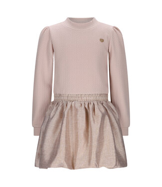 Le Chic winter jurk meisjes - goud - Salloon - glitter, gebreid