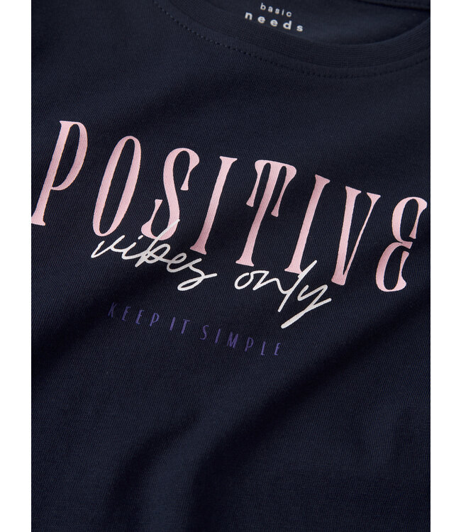 Name it winter shirt meisjes - navy blauw - NkfViolet - loose fit