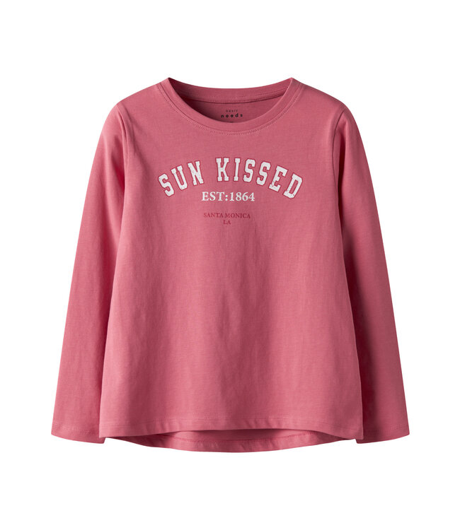 Name it winter shirt meisjes - roze - NkfViolet - loose fit