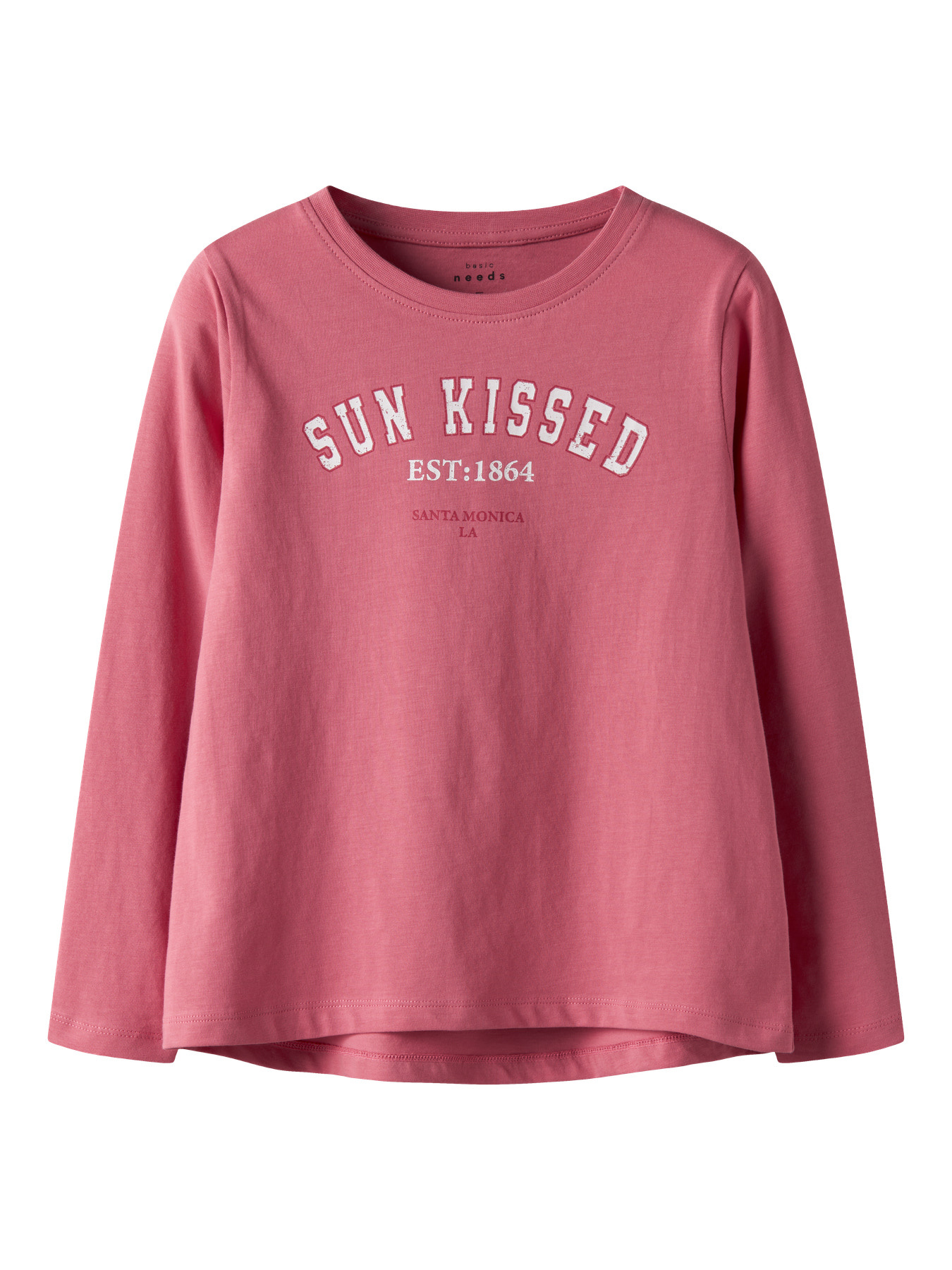 Name it winter shirt meisjes - roze - NkfViolet - loose fit afbeelding