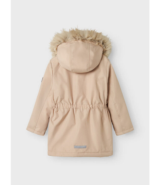 Name it winter winterjas meisjes - beige - NkfMilla - parka