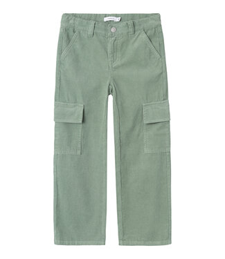 Name it winter broek meisjes - groen - NkfBella - wide leg