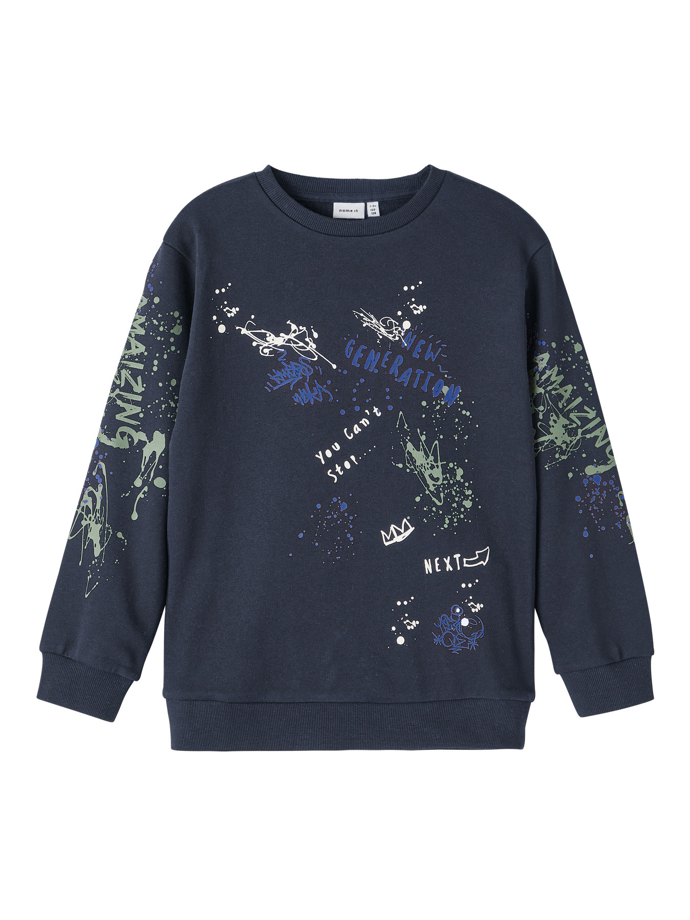 Name it winter sweater jongens - donker blauw - NkmPbambo afbeelding