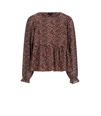 NoBell winter blouse meisjes - bruin - Tess