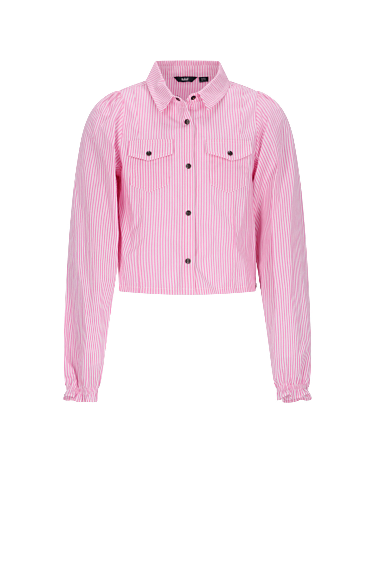 NoBell winter blouse meisjes - roze - Tikky - gestreept, cropped afbeelding