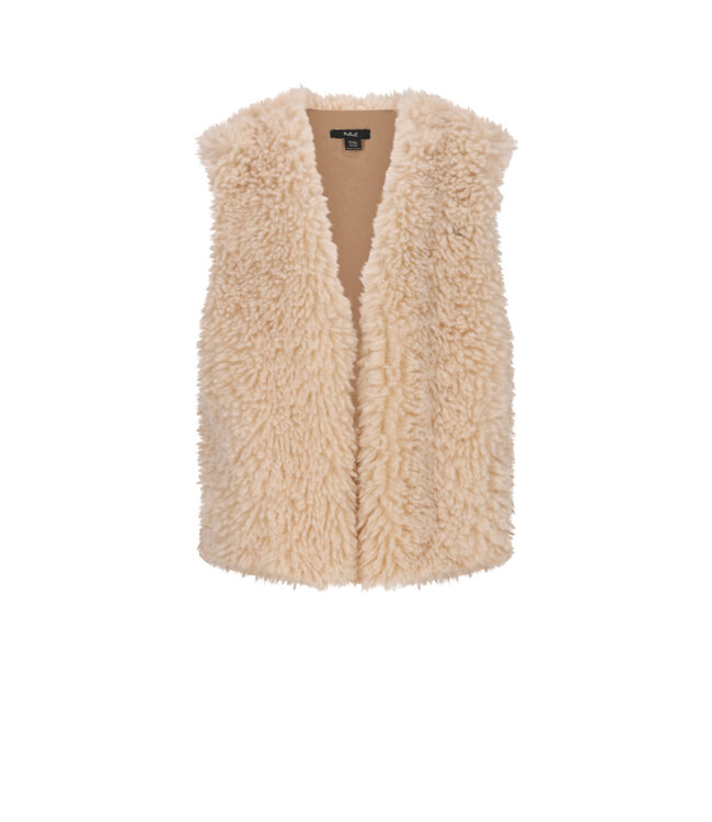 NoBell winter gilet meisjes -ivoor - Kath - furry