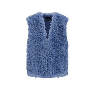 NoBell winter gilet meisjes - blauw - Kath - furry