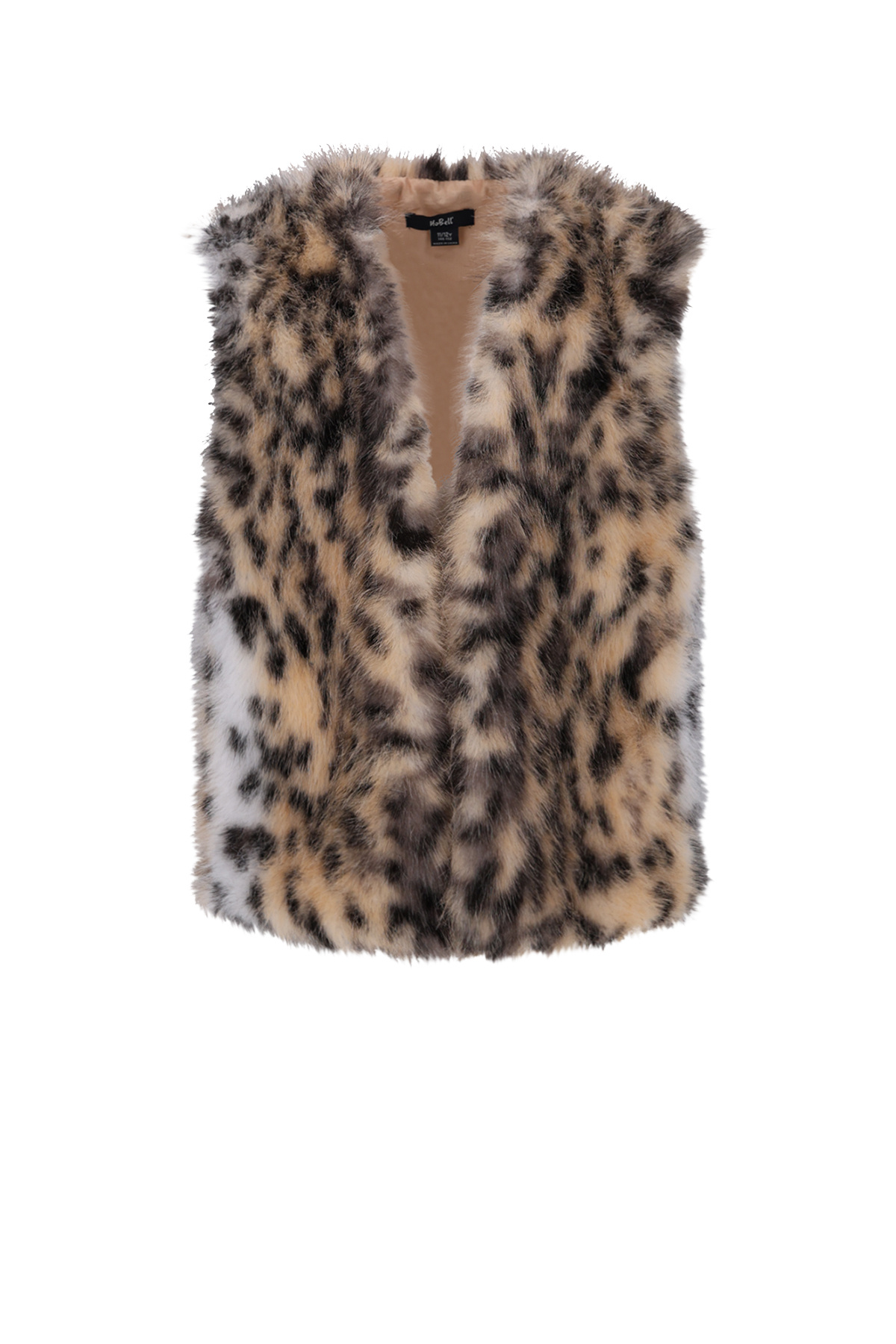 NoBell winter gilet meisjes - bruin - Kath - animal fur afbeelding