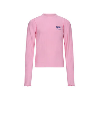NoBell winter jersey crop top meisjes - roze - Krop - rib