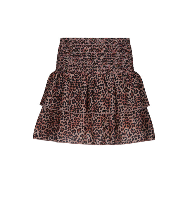 NoBell winter rok meisjes - bruin - Nika - smocked, laagjes
