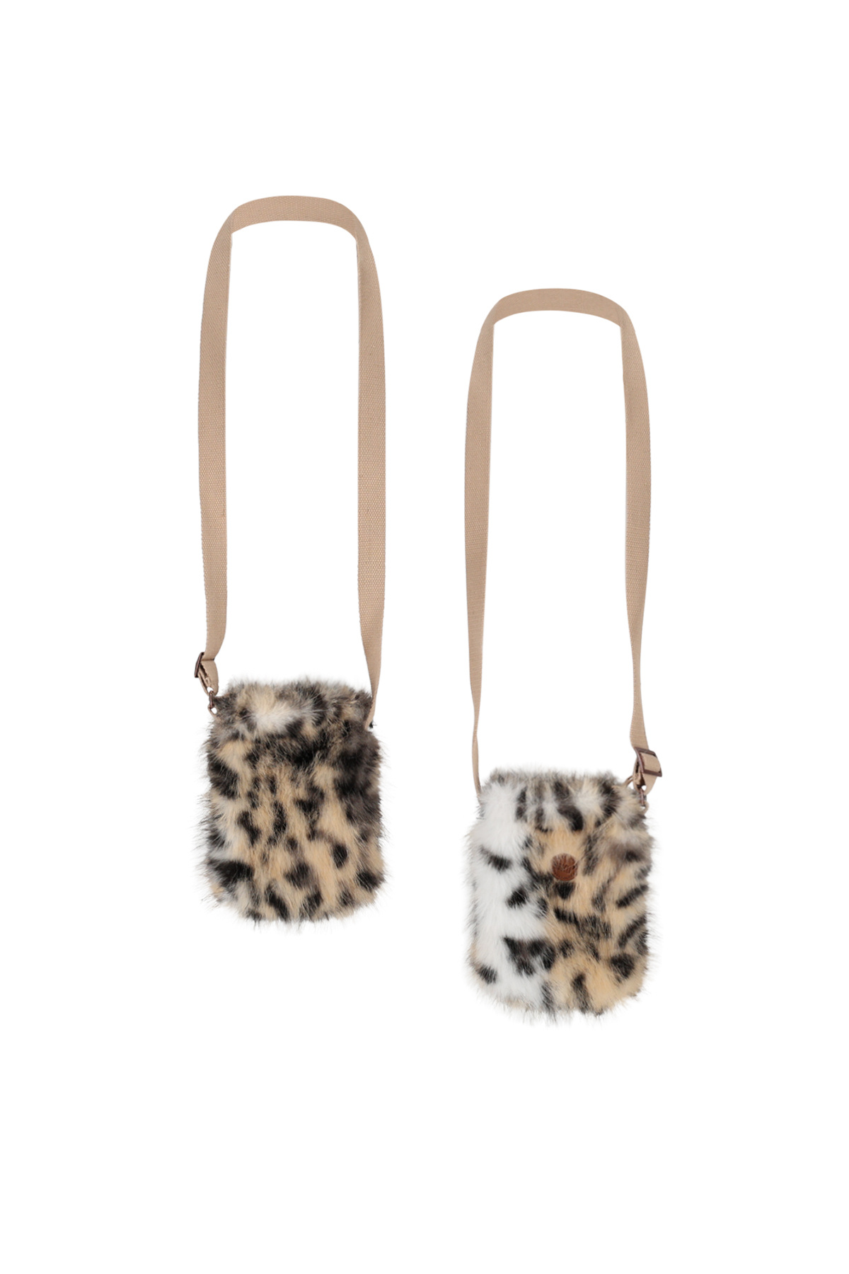 NoBell winter tas meisjes - bruin - Bag - animal fur afbeelding