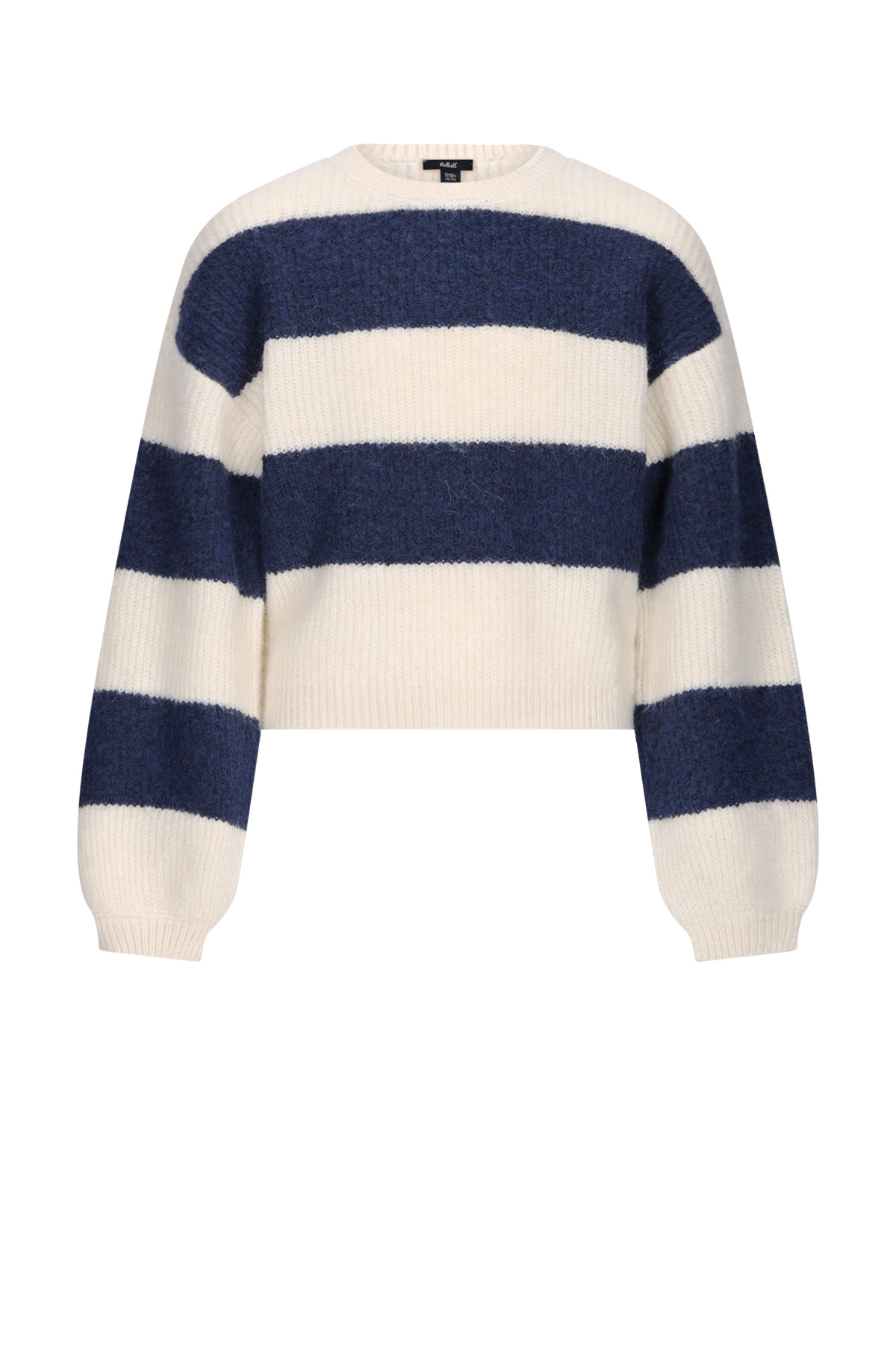 NoBell winter sweater meisjes - navy blauw - Kate - gebreid, colorblock afbeelding