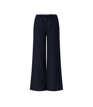 NoBell winter wide leg broek meisjes - navy blauw - Sub - pinstripe