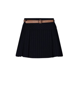 NoBell winter rok meisjes - navy blauw - Nimmy - met riem, pinstripe