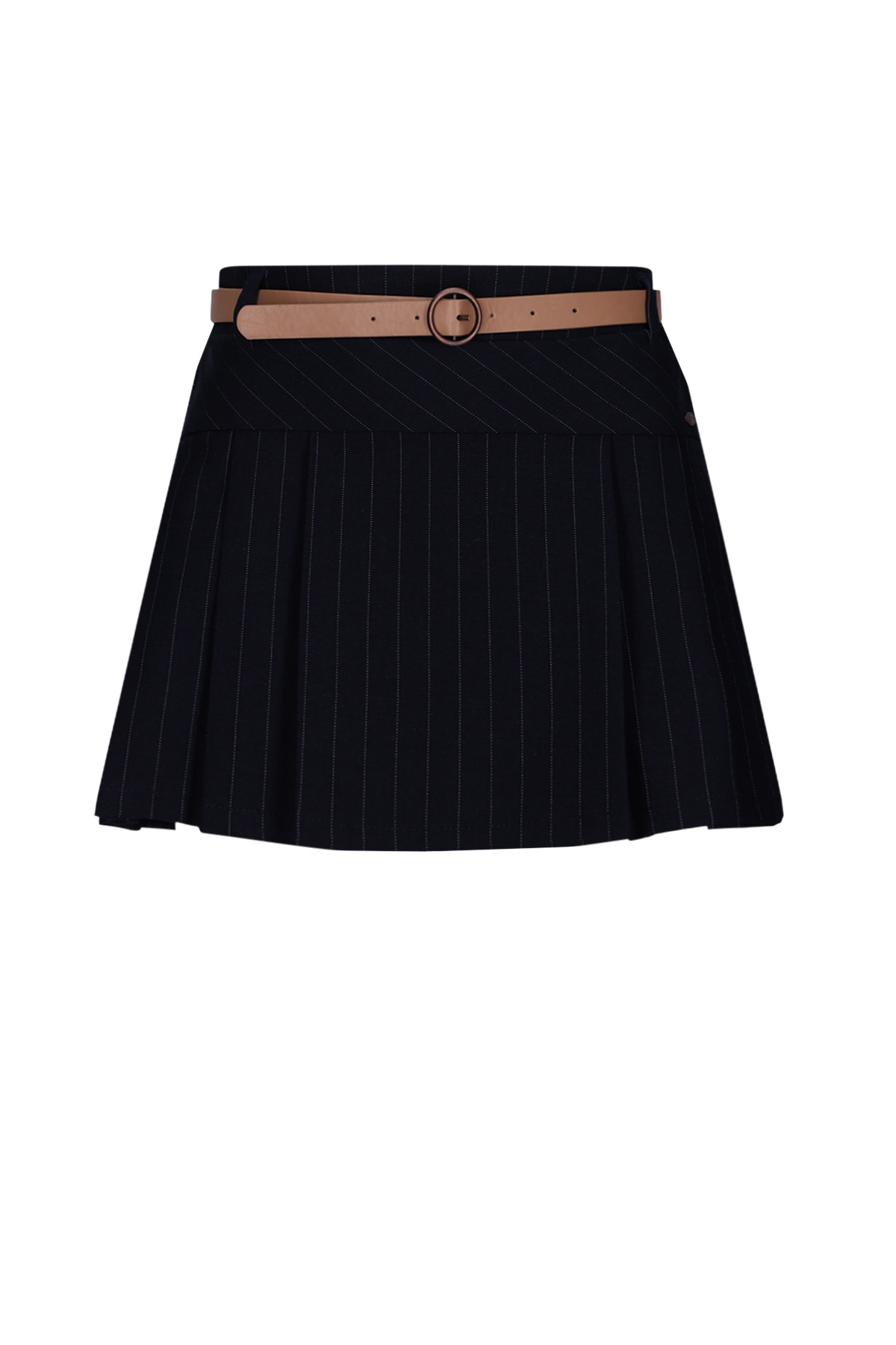 NoBell winter rok meisjes - navy blauw - Nimmy - met riem, pinstripe afbeelding