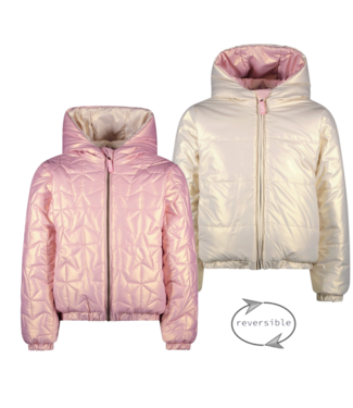 B.Nosy winter winterjas meisjes - paars - Jessie - reversible