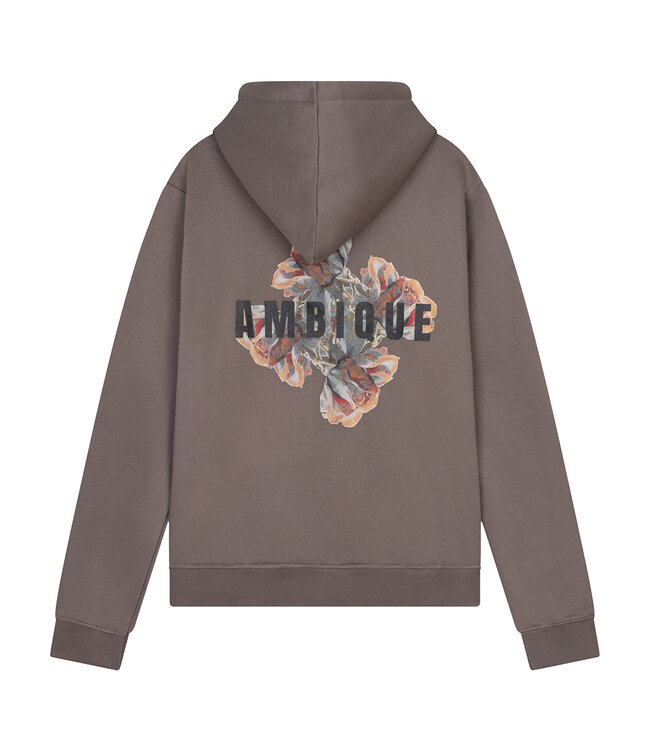 Ambique winter hoodie jongens - Finn - taupe