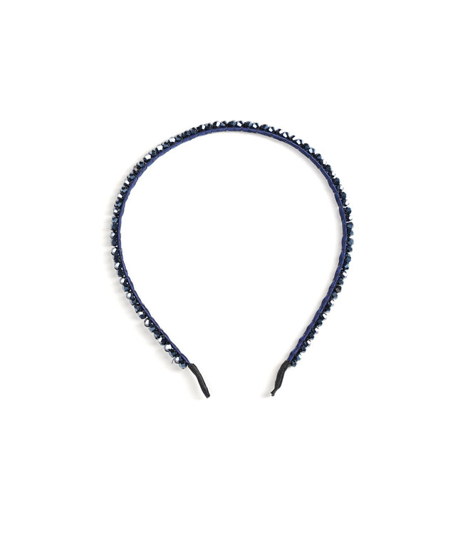 Le Chic winter diadeem meisjes - navy blauw - Royal-e - glitterstenen