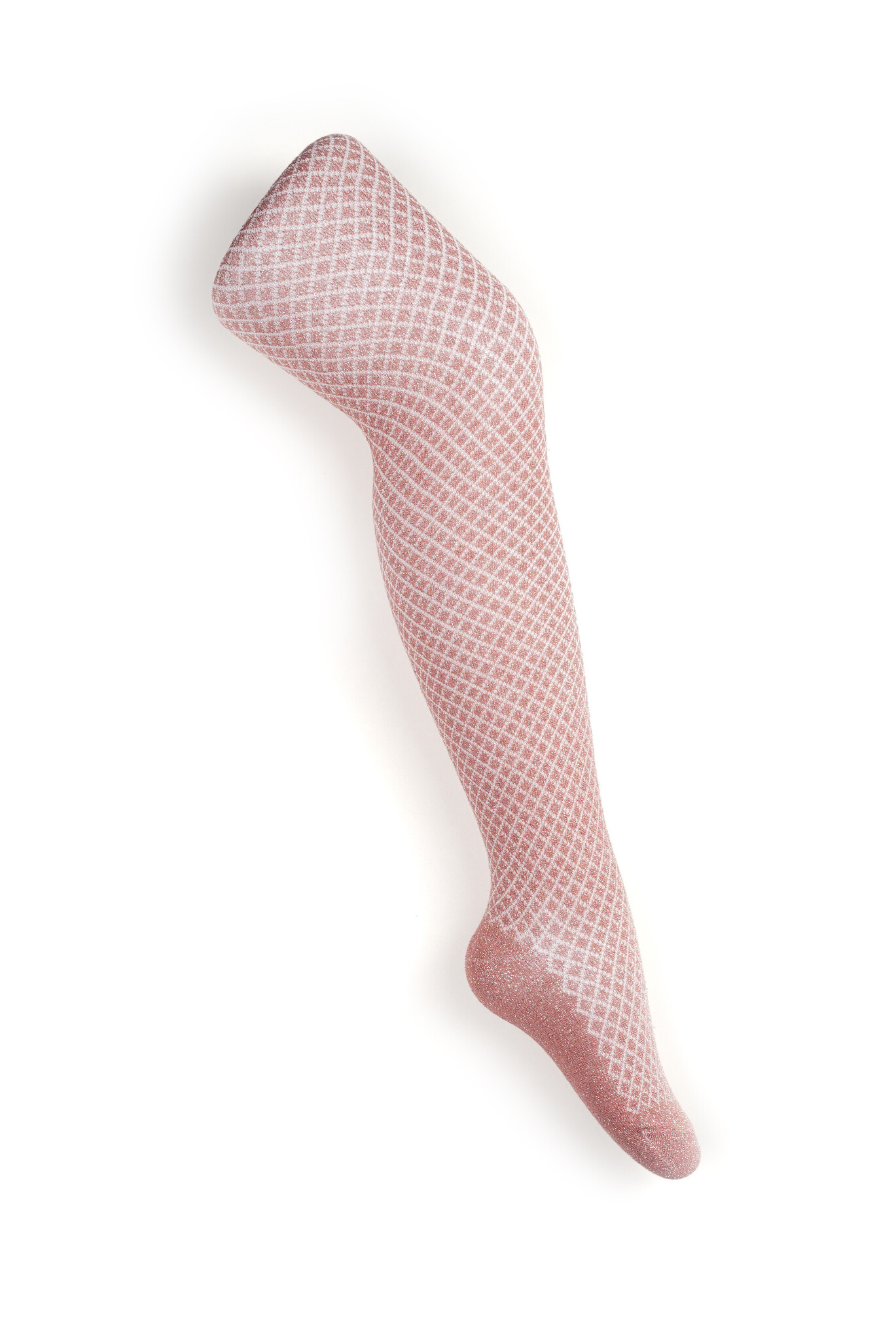 Le Chic winter panty meisjes - roze - Rilee - lurex afbeelding