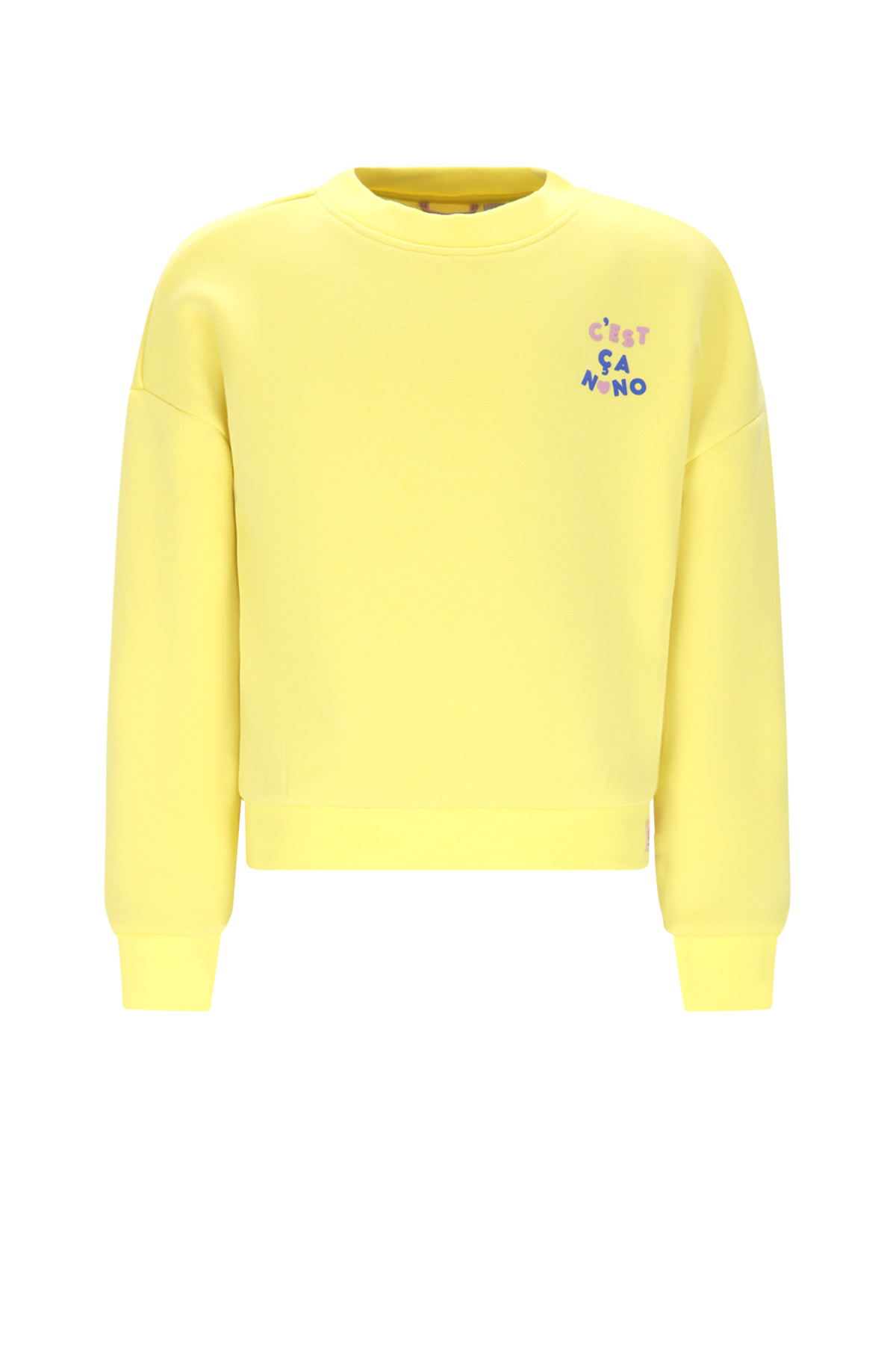 NoNo winter sweater meisjes - geel - Konono - furry, print afbeelding