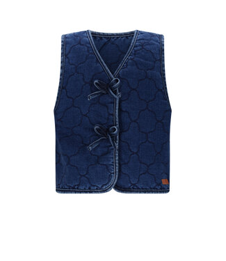 NoNo winter denim stepped gilet meisjes - blauw - Kaby