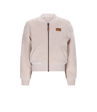 NoNo winter velvet stepped jas meisjes - ivoor - Doris