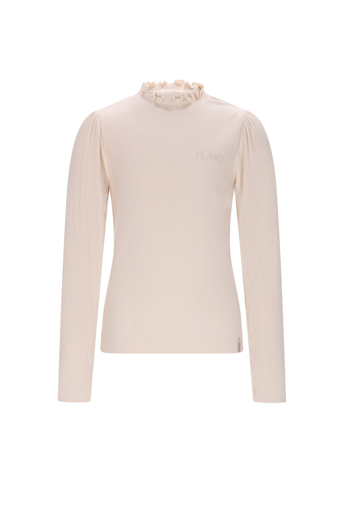 NoNo winter jersey t-shirt meisjes - ivoor - Koss - ecovero, rib afbeelding