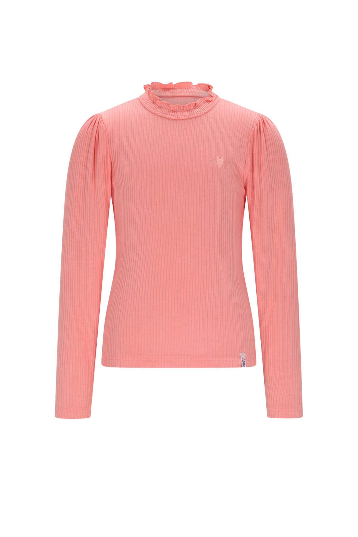 NoNo winter jersey t-shirt meisjes - roze - Koss - rib, ecovero afbeelding