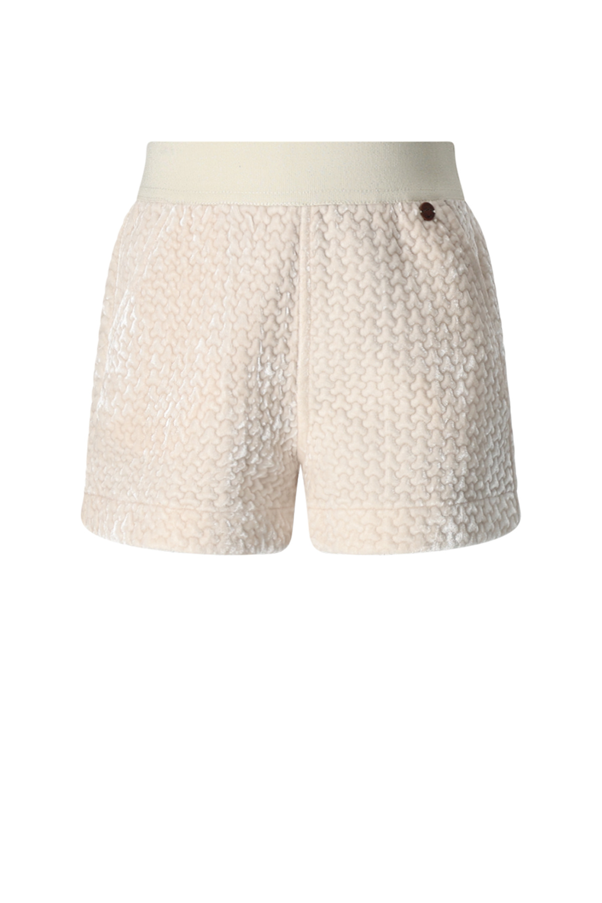 NoNo winter velvet stepped short meisjes - ivoor - Shorty afbeelding