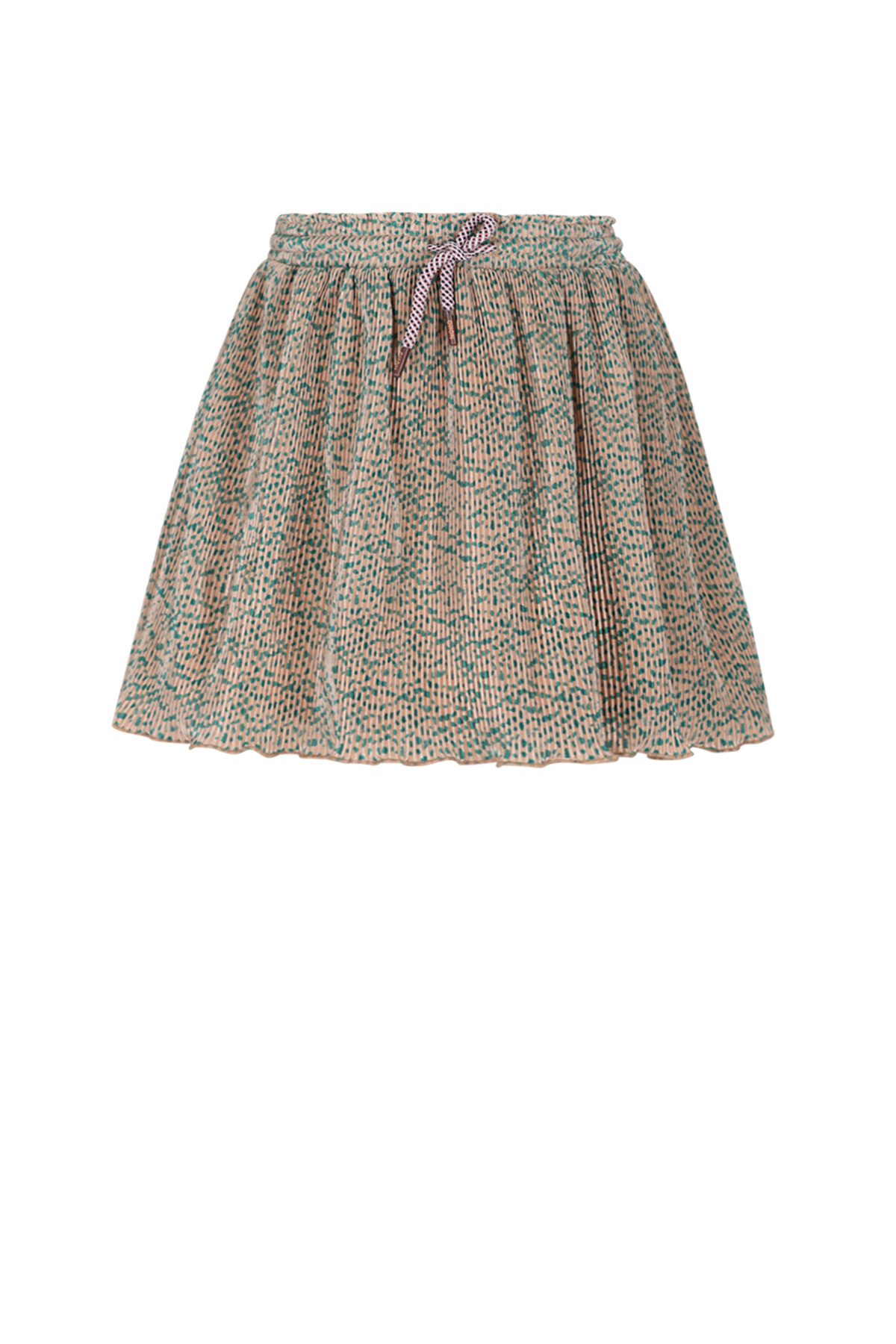 NoNo winter plisse jersey rok meisjes - zand - Nele - AOP afbeelding
