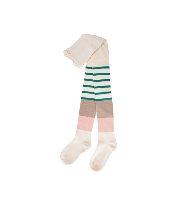 NoNo winter colorblocking maillot meisjes - zand - Rachel - gestreept
