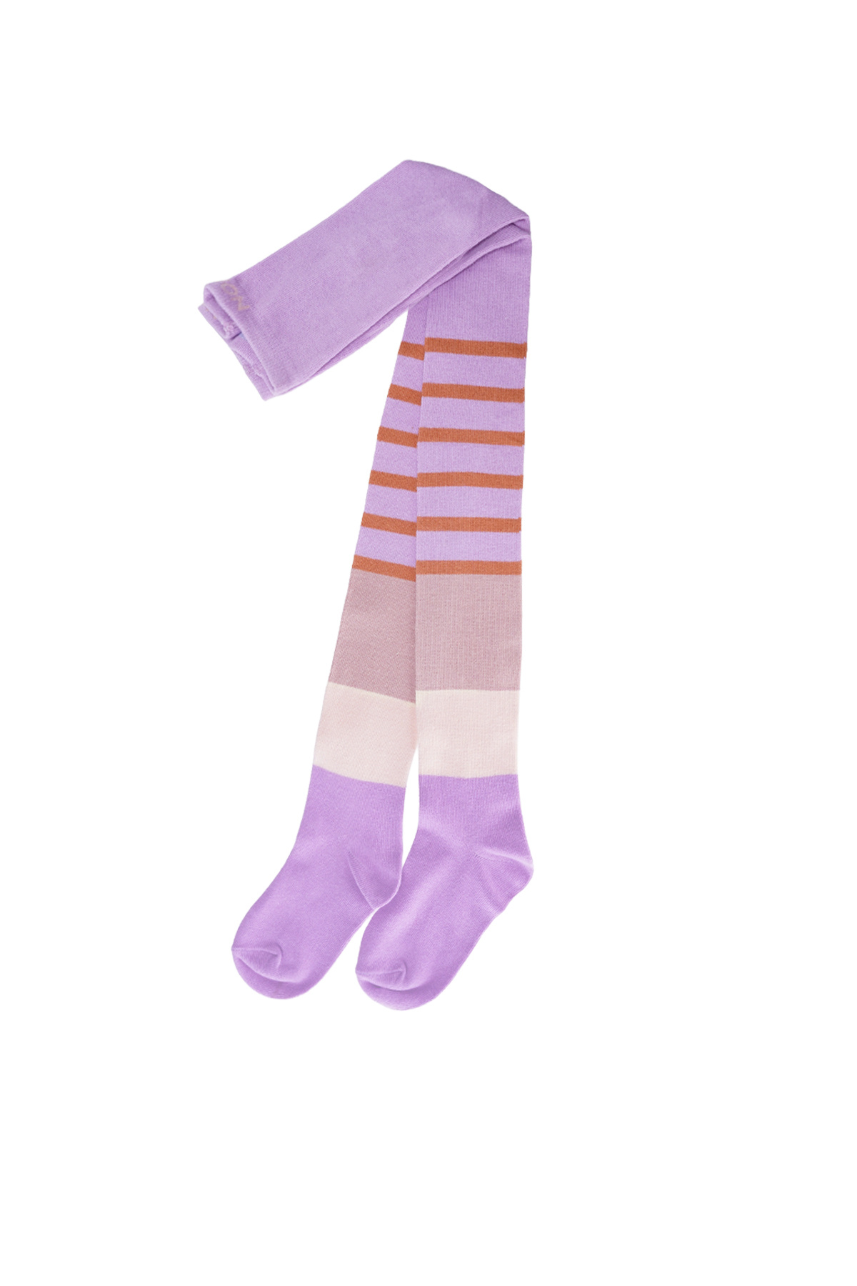 NoNo winter colorblocking maillot meisjes - paars - Rachel - gestreept afbeelding