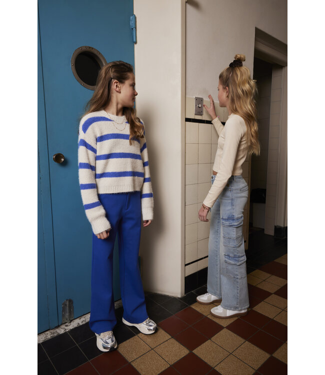 Indian Blue Jeans Winter broek meisjes - blauw - wide leg