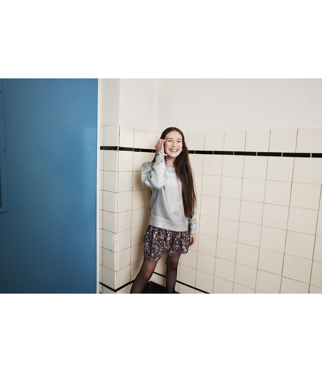 Indian Blue Jeans Winter rok meisjes - zwart - AOP