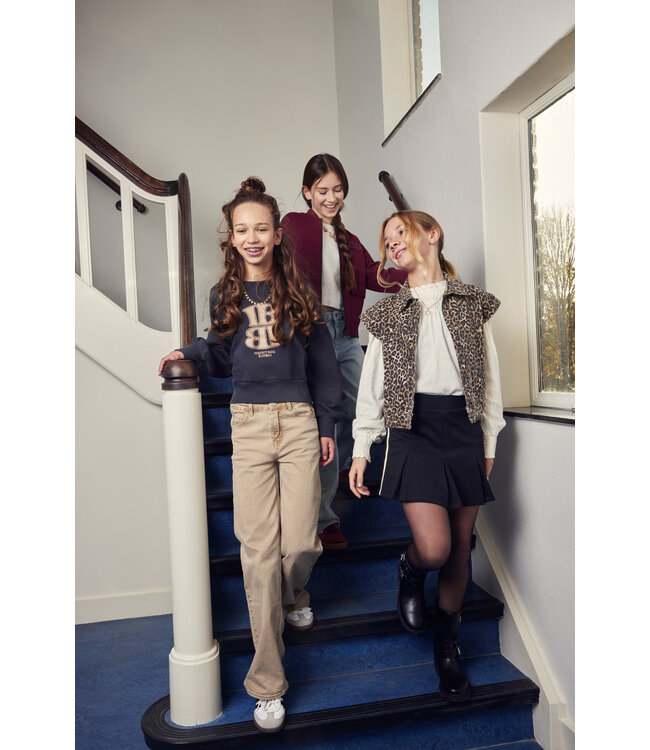 Indian Blue Jeans Winter t-shirt meisjes - wit - Jacquard