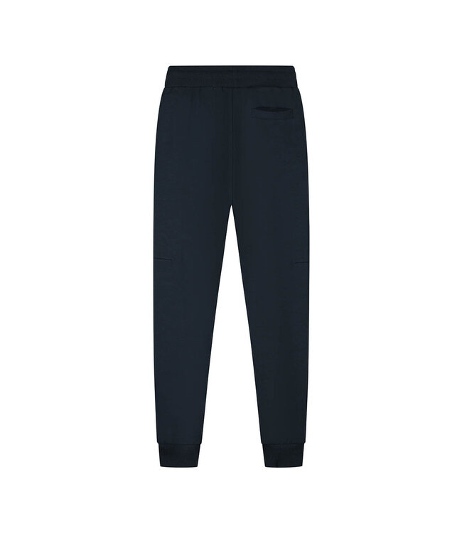 Malelions winter trainingsbroek jongens -  navy blauw/geel - counter