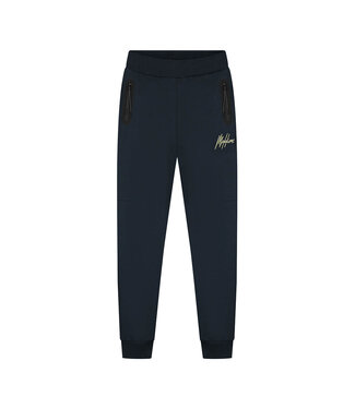 Malelions winter trainingsbroek jongens -  navy blauw/geel - counter