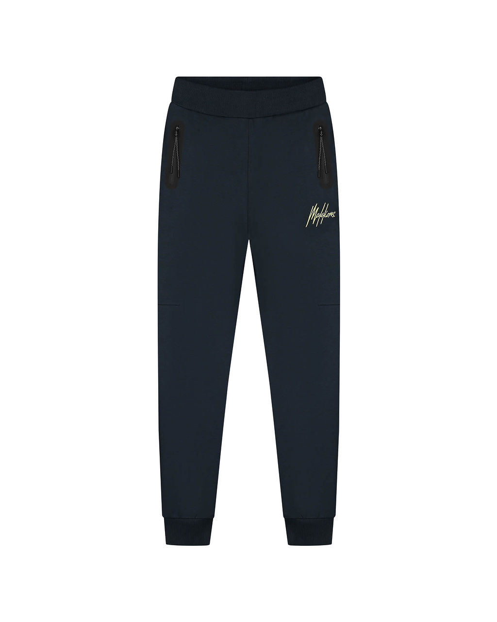 Malelions winter trainingsbroek jongens - navy blauw/geel - counter afbeelding