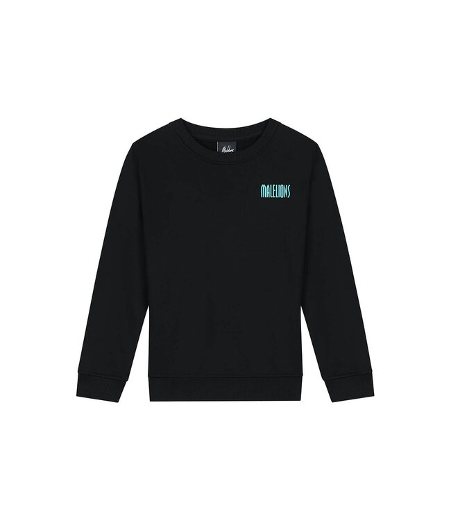 Malelions winter sweater jongens - zwart - hollywood map