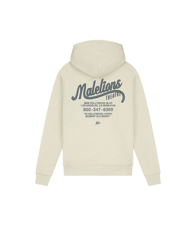 Malelions winter hoodie jongens - beige - Theatre