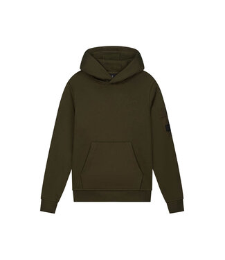 Malelions winter hoodie jongens - groen - nylon, zak