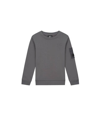 Malelions winter sweater jongens - grijs - nylon, zak