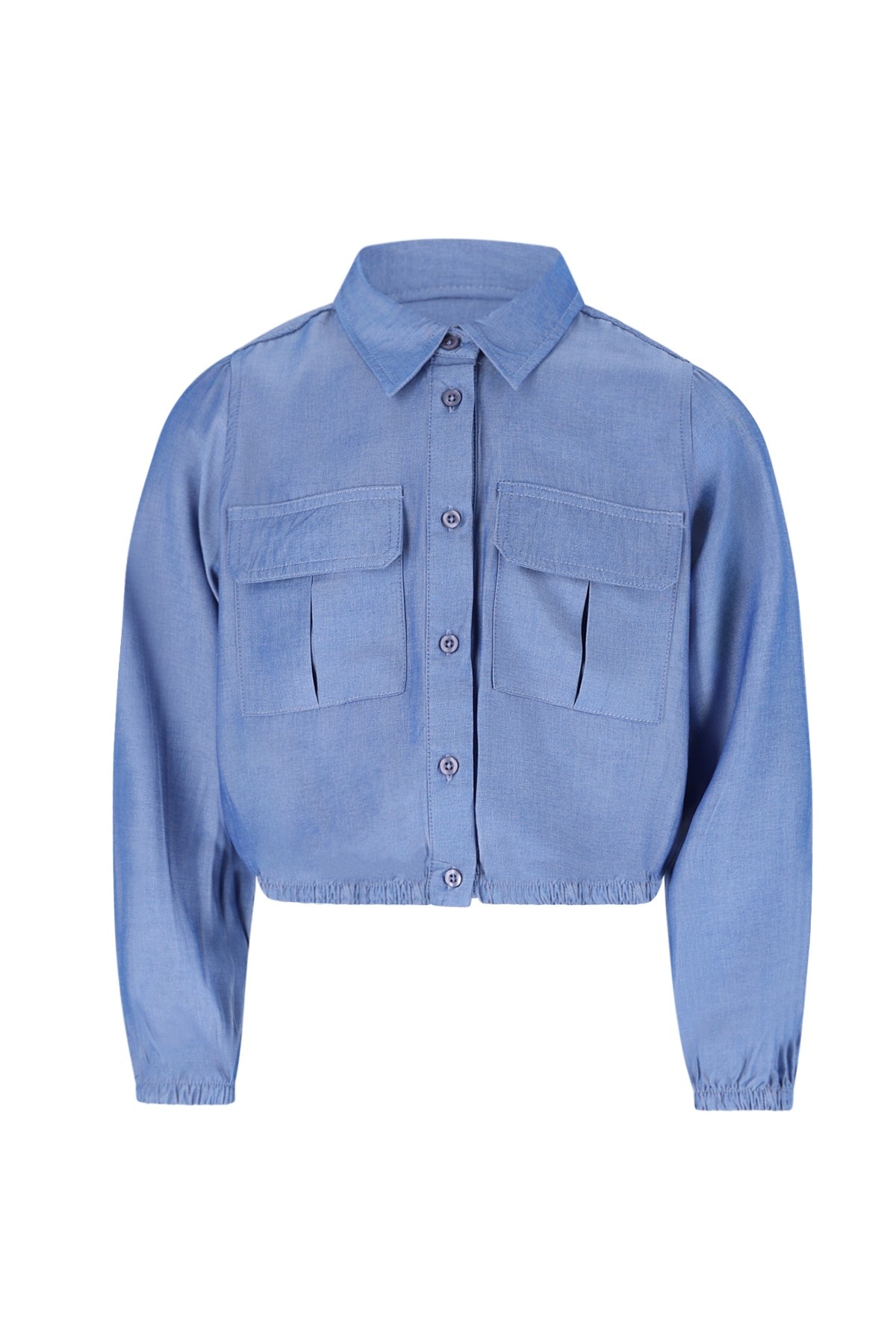 Like Flo winter blouse meisjes teens - blauw - Candy - grote zakken afbeelding