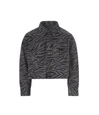 Like Flo winter overshirt meisjes teens - grijs - Cassy - kort - grote zakken