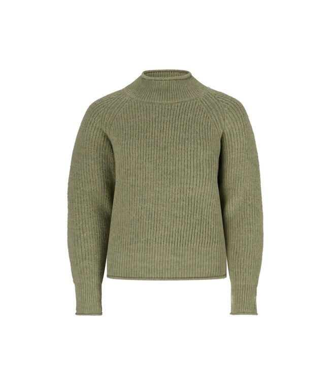 Like Flo winter sweater meisjes teens - groen - Daisy - kort - gebreid