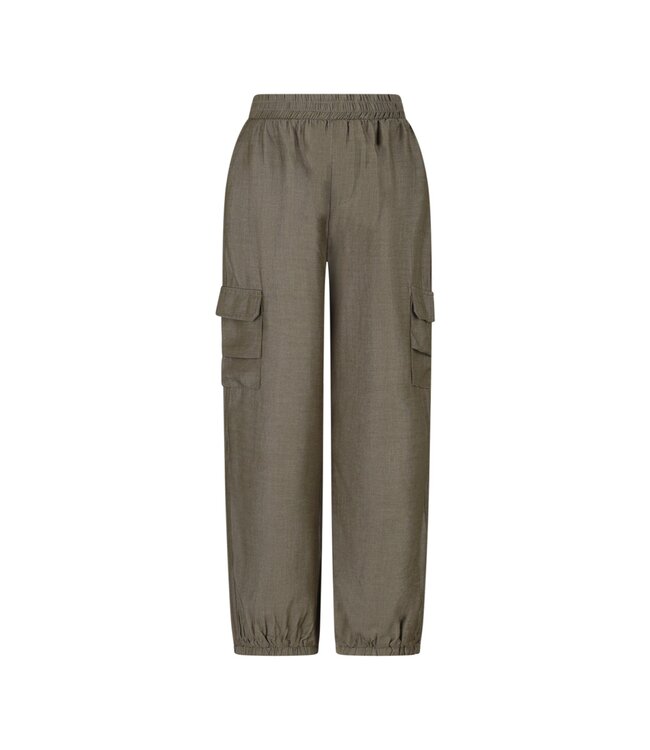 Like Flo winter parachute broek meisjes teens - groen - Flevy - elastiek