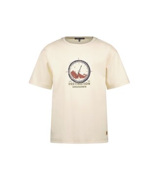 Like Flo winter slub jersey t-shirt jongens - wit  - Eagle