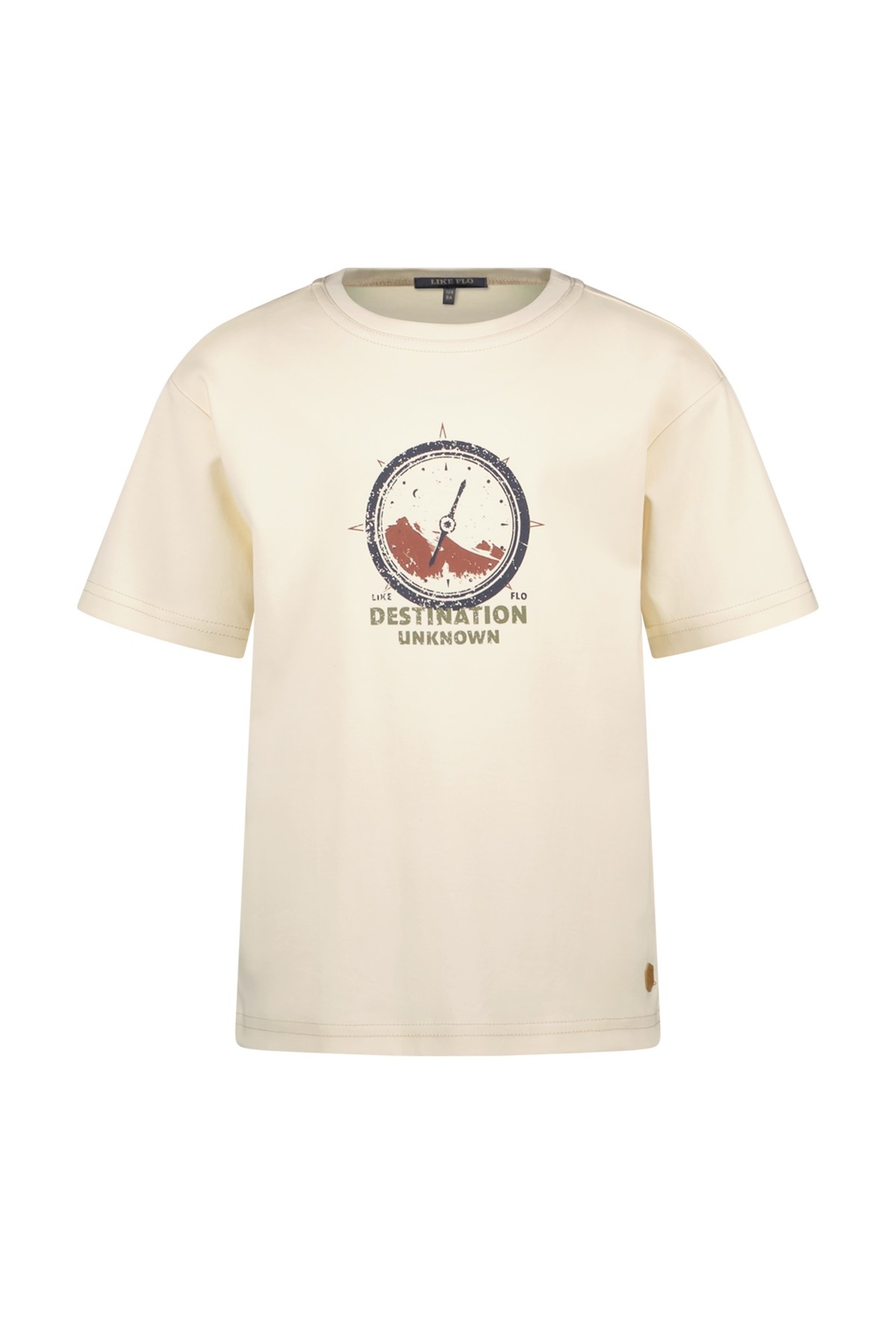 Like Flo winter slub jersey t-shirt jongens - wit - Eagle afbeelding